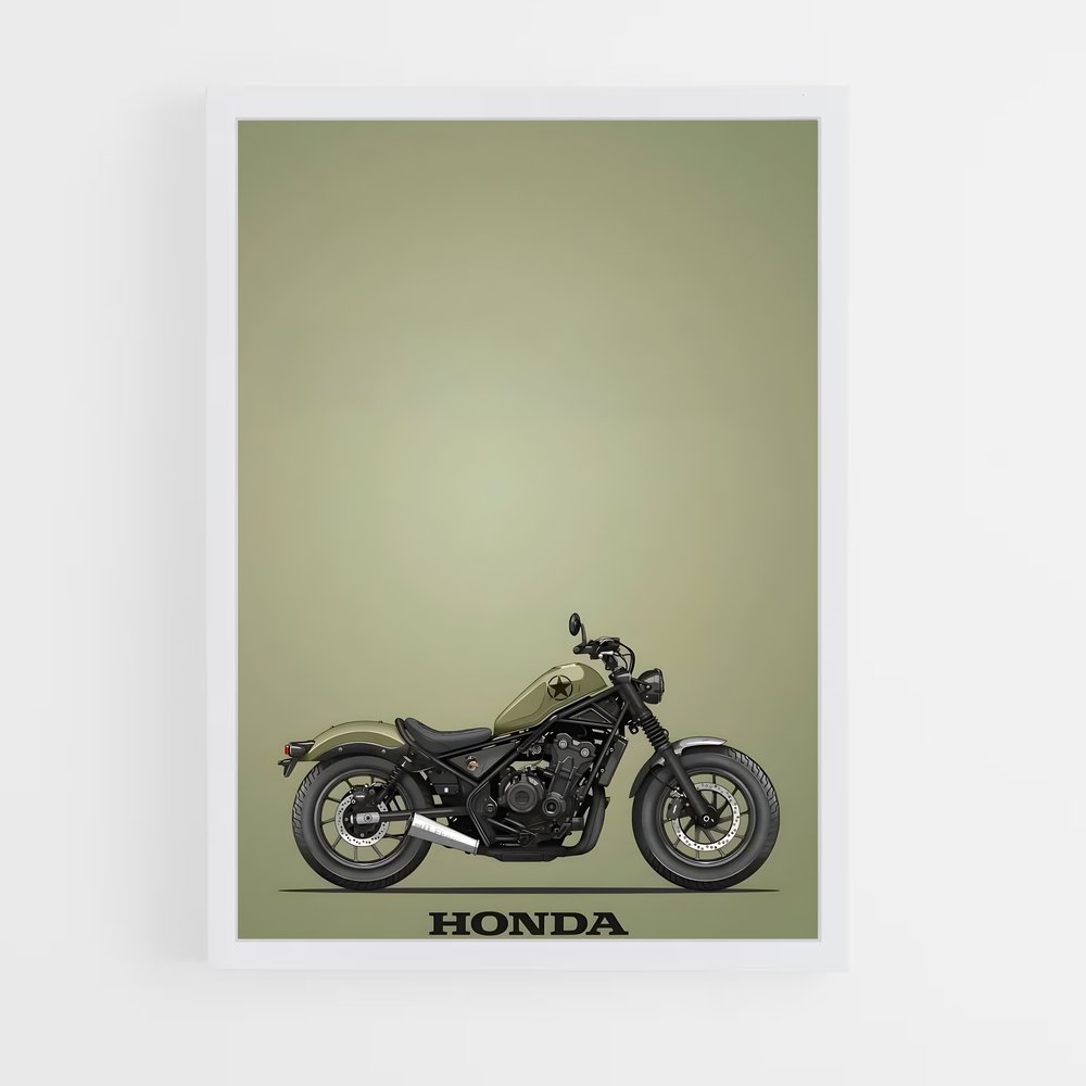 Poster Honda Rebel 500 – affiche Honda Moto (vue 3)